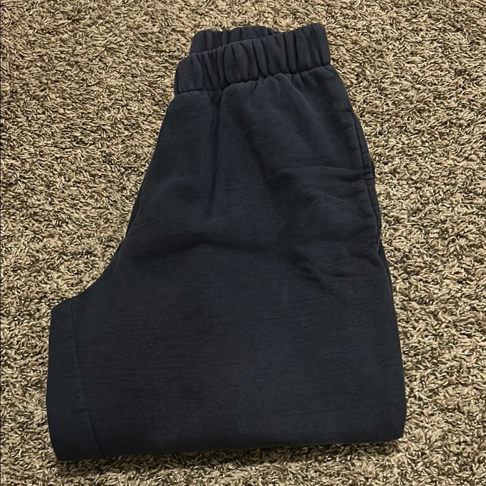 Brandy Melville Black Track Pants with Elastic Waistband